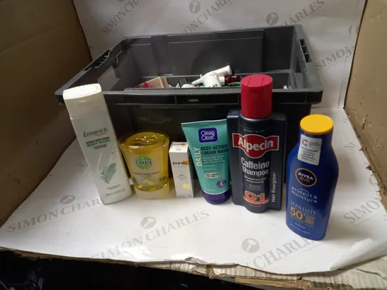 BOX OF APPROX. 20 ASSORTED HEALTH AND BEAUTY ITEMS TO INCLUDE: ALPECIN, CLEAN&CLEAR, NIVEA