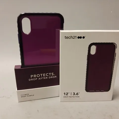 APPROXIMATELY 87 TECH21 12ft DROP PROTECTION EVOROX DEEP PURPLE PHONE CASES FOR IPHONE Xs MAX