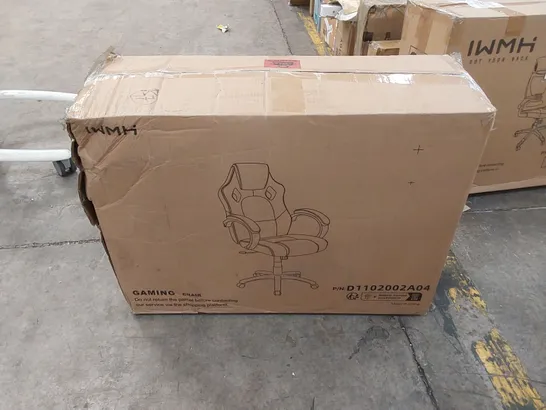 BOXED GAMING CHAIR - GREY (1 BOX)