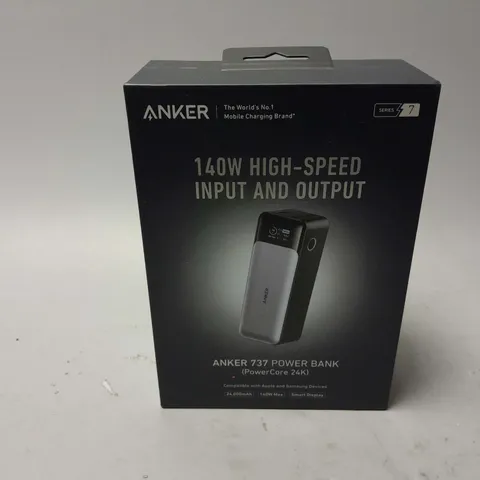 BOXED AND SEALED ANKER 140W HIGH-SPEED INPUT AND OUTPUT ANKER 737 POWERBANK