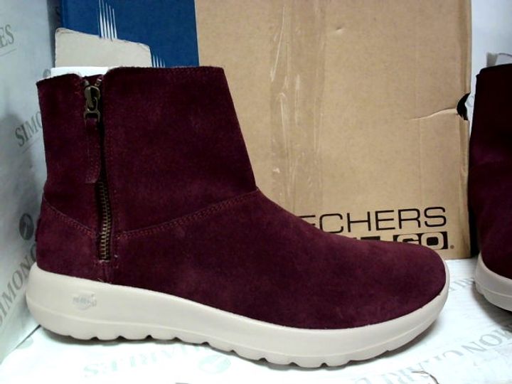 skechers zip up boots