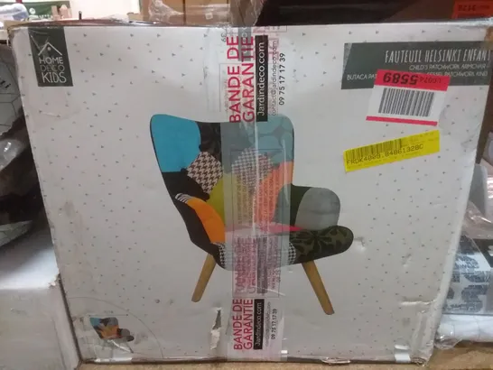 BOXED HELSINKI PATCHWORK CHILDREN'S ARMCHAIR