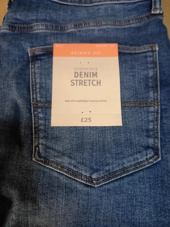 skinny fit essentials denim stretch w32 short 29 