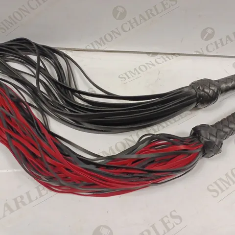 BOX OF 2 LARGE ADULT BONDAGE TASSLE WHIPS 