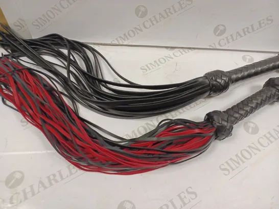 BOX OF 2 LARGE ADULT BONDAGE TASSLE WHIPS 