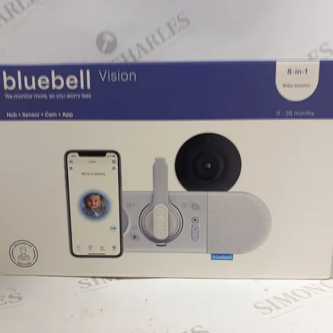 BOXED BLUEBELL VISION 8 IN 1 BABY MONITOR