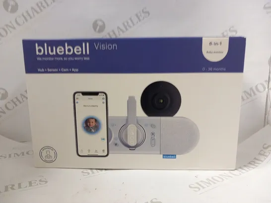 BOXED BLUEBELL VISION 8 IN 1 BABY MONITOR