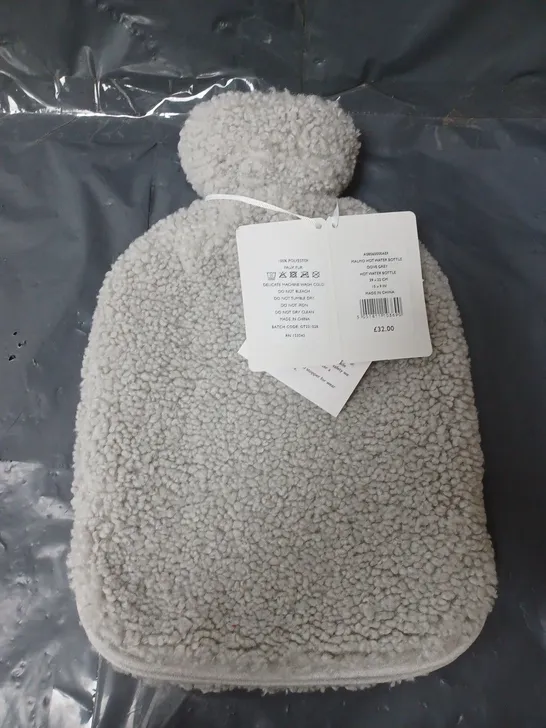 THE WHITE COMPANY MALMO HOT WATER BOTTLE DOVE GREY