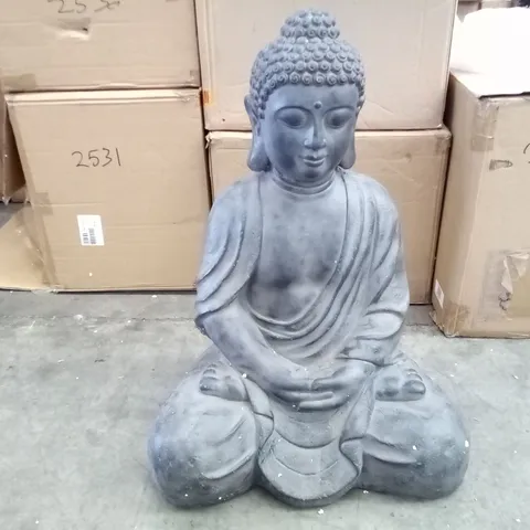 BOXED LARGE SITTING BUDHA FIGURE