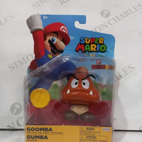 JAKKS SUPER MARIO GOOMBA WITH COIN FIGURE