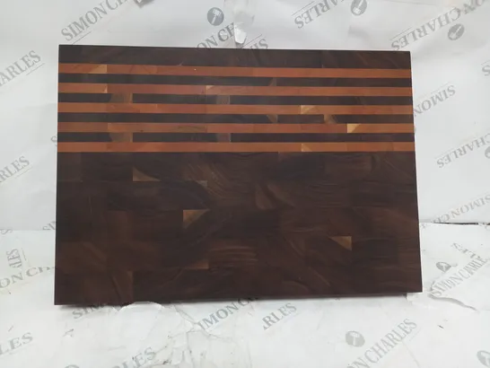 BOXED WOODEN END GRAIN CHOPPING BOARD