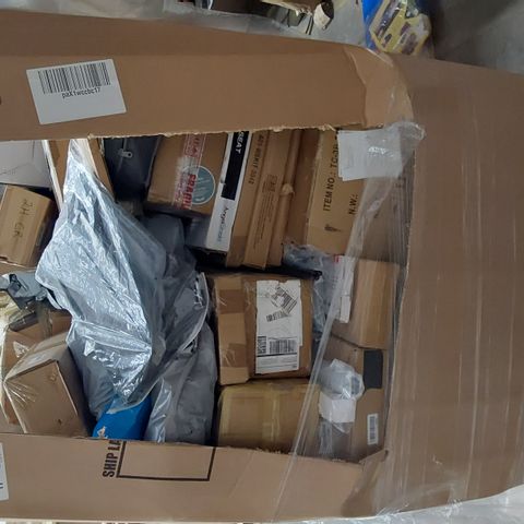 PALLET OF ASSORTED PRODUCTS INCLUDING WHEELCHAIR LOADING RAMPS, DUVET SET, LED BACK LIGHT, FLOOR SQUEEGEE, TOILET SEATS, 
