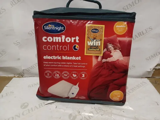 BRAND NEW SILENTNIGHT COMFORT CONTROL ELECTRIC BLANKET - SIZE DOUBLE