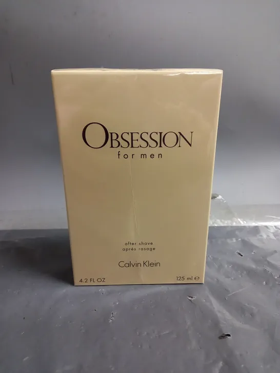 BOXED AND SEALED CALVIN KLEIN OBSESSION FOR MEN AFTER SHAVE 125ML 