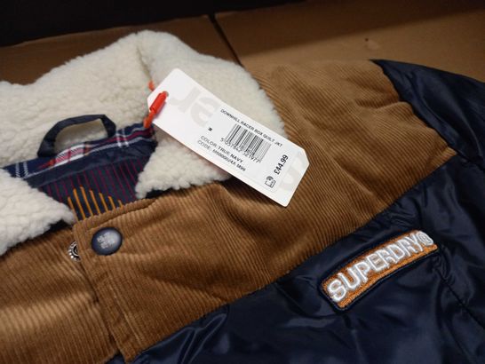SUPERDRY DOWNHILL RACER BOX QUILT JACKET - M