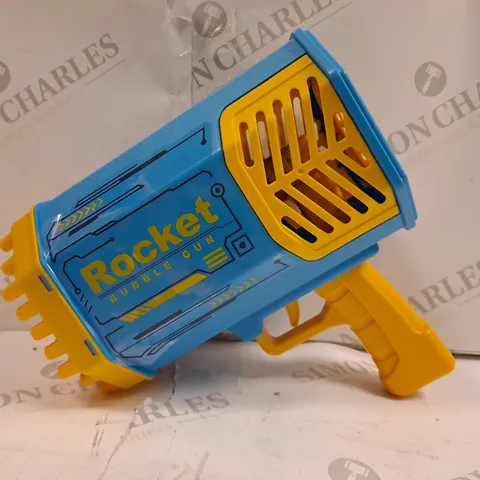 BOXED 69 HOLE FOAMING ROCKET BUBBLE GUN TOY