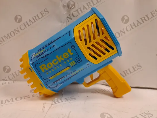 BOXED 69 HOLE FOAMING ROCKET BUBBLE GUN TOY