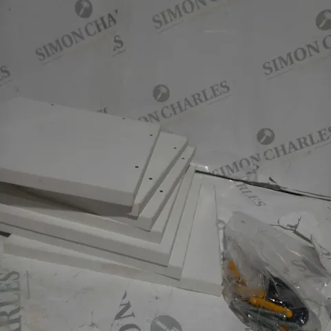 BOXED WHITE 3 TIER WALL SHELF 