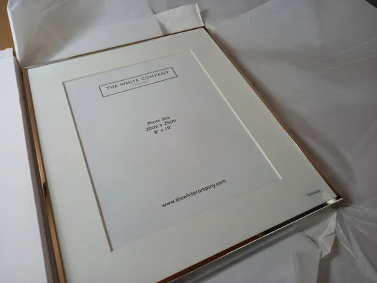 BOXED THE WHITE COMPANY FINE SILVER FRAME - 8X10"