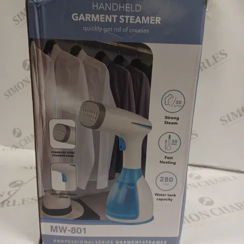 BOXED HANDHELD GARMENT STEAMER