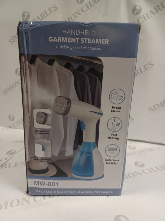 BOXED HANDHELD GARMENT STEAMER