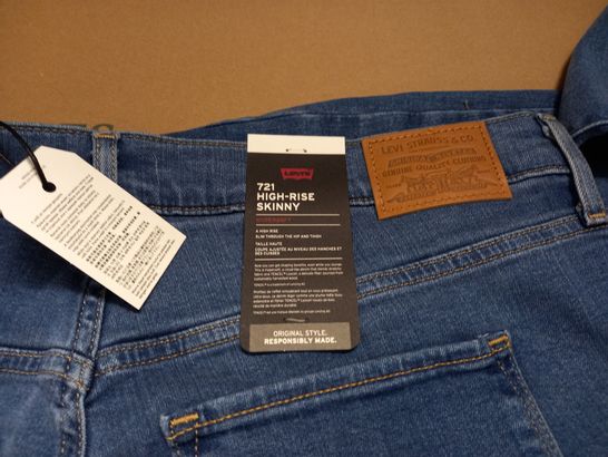 LEVIS 721 HIGH RISE SKINNY JEANS - 16W