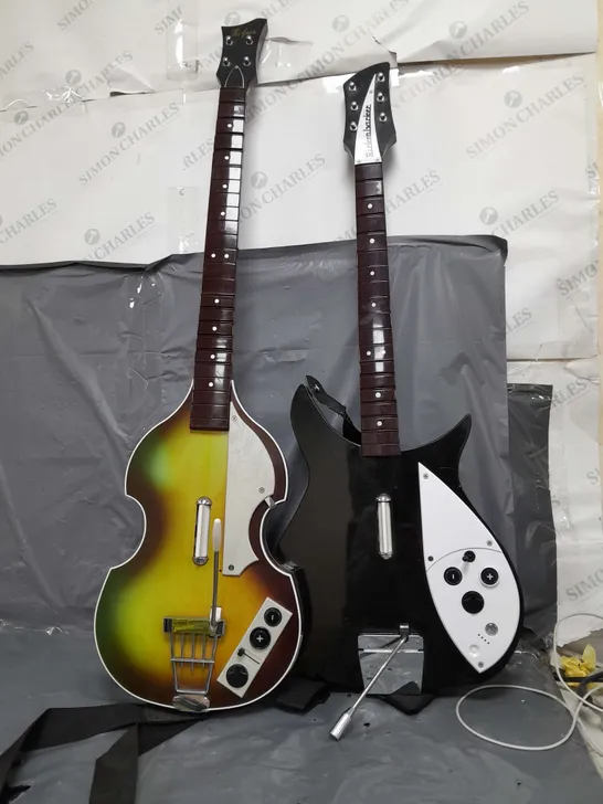 TWO ROCKBAND HARMONIX GUITARS