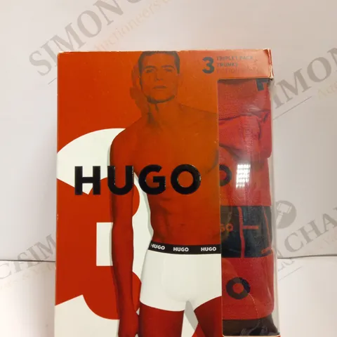 HUGO BOSS TRIPLET PACK OF TRUNKS - SIZE S