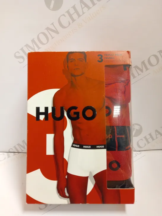 HUGO BOSS TRIPLET PACK OF TRUNKS - SIZE S