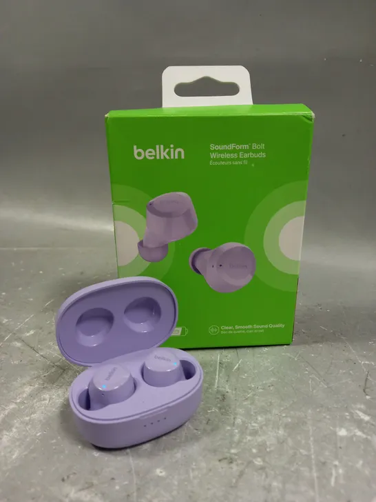 BOXED BELKIN SOUNDFORM BOLT WIRELESS EARPHONES 