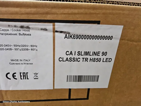 BOXED SLIMLINE 90 CLASS8C COOKER HOOD WITH LED LIGHTING 