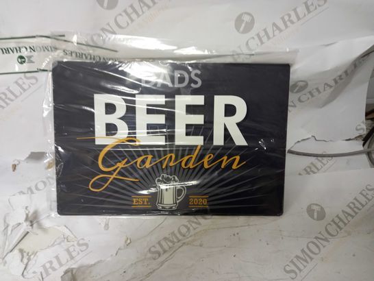 PERSONALISED "BEER GARDEN" METAL PLAQUE RRP £16.99