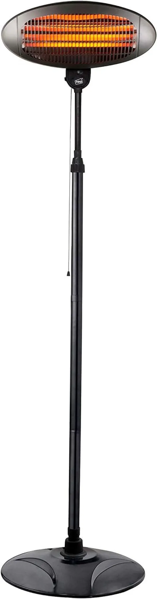 BOXED NEO OUTDOOR ELECTRIC PATIO HEATER 2KW BLACK