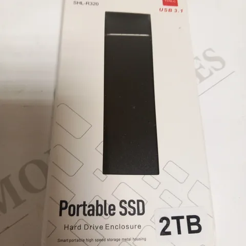 BOXED M.2 SSD SHL-R320 TYPE C USB 3.1 HARD DRIVE ENCLOSURE