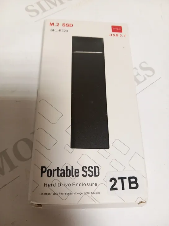 BOXED M.2 SSD SHL-R320 TYPE C USB 3.1 HARD DRIVE ENCLOSURE