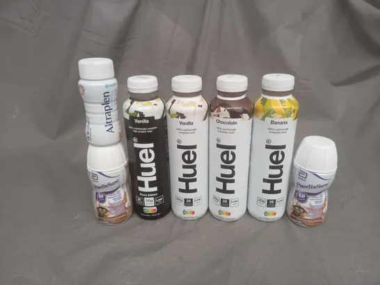 APPROXIMATELY 20 ASSORTED FOOD AND DRINK ITEMS TO INCLUDE HUEL, PAEDIASURE AND ALTRAPLEN - COLLECTION ONLY