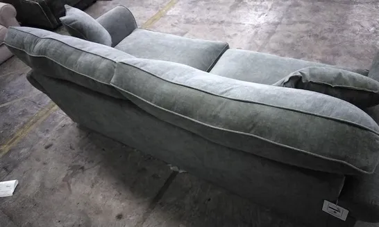 DESIGNER LIGHT GREY FABRIC 2.5 SEATER SOFA 