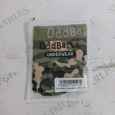 SEALED ODDBALLS UNDERWEAR COMMANDO LADIES BREIFS - UK 12