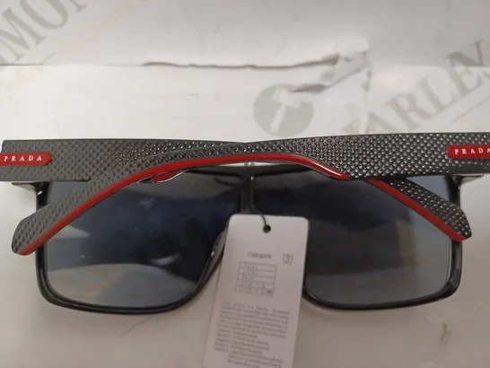 PRADA BLACK/RED SUNGLASSES