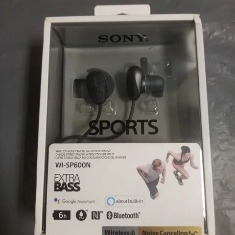 SONY SPORTS WIRELESS BLUETOOTH HEADPHONES WI-SP600N