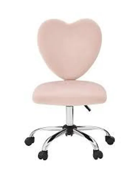 HEART PINK OFFICE CHAIR RRP £69