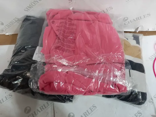 BOX OF ASSORTED CLOTHING TO INCLUDE - PINK JUMPER - PRAIRE TOP - FLUX FUR TOP 