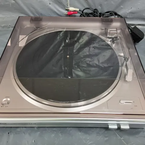 BOXED DENON DP-29F BELT DRIVE TURNTABLE - SILVER