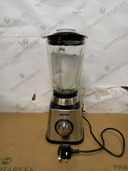 GEEPAS FOOD JUG BLENDER 1.5L, 500W, SILVER