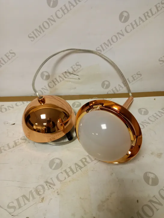 DESIGNER COPPER CEILING LIGHT FITTING 