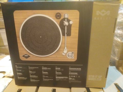 BOXED HOUSE OF MARLEY STIR IT UP WIRELESS TURNTABLE EM-JT002-SBA