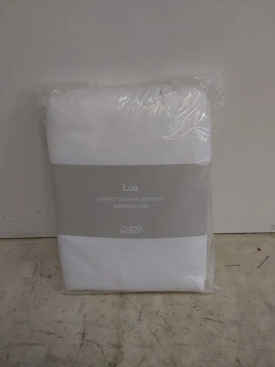 BAGGED MAMAS & PAPAS LUA QUILTED MATTRESS PROTECTOR FOR A BEDSIDE CRIB