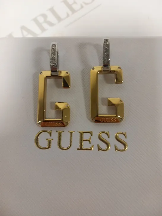 BOXED GUESS G SHADES DROP EARRINGS