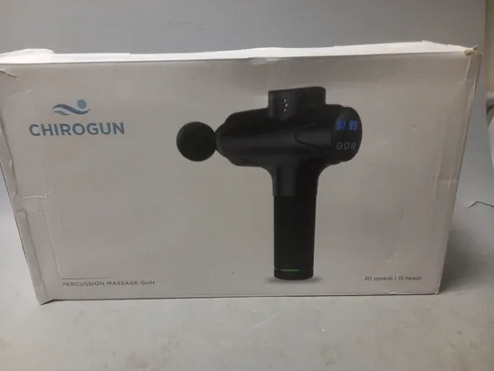 BOXED CHIROGUN PERCUSSION MASSAGE GUN 