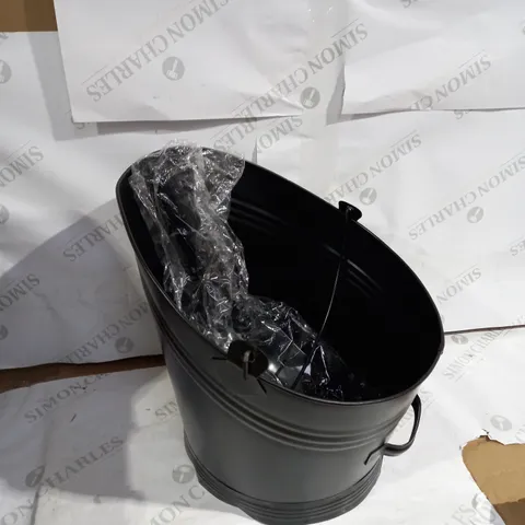 COAL PELLET BUCKET IN BLACK